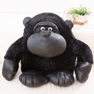 黑猩猩毛绒玩具超大号黑金刚大猩猩娃娃公仔玩偶可爱仿真迷你情人