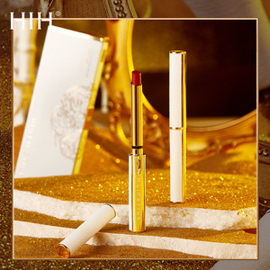 hih唇艺出色丝绒口红不易掉色不沾杯哑光唇膏 流金管身小细管口红