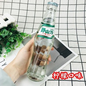 野山力汽水老柠檬汽水包饮料整箱网红怀旧儿时玻璃瓶带盖碳酸果味