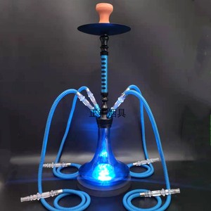 阿拉伯水烟筒网红推荐大号四管 清吧ktv夜店酒吧水烟全套热销烟壶