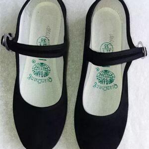 贵州黔城牌黑色布鞋舞蹈低跟中老年酒店服务员礼仪舞蹈跟2厘米