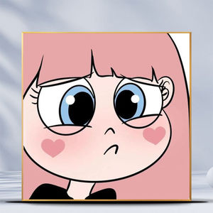 星蝶数字油画diy手工填色治愈简约情侣头像卡通人物减压卧室挂画