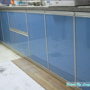 定做整体橱柜门板晶钢门板 玻璃烤漆晶钢板/烤漆板uv板吸塑板