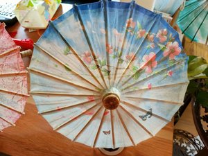 全手工新古典油纸伞装饰婚礼摆件30厘米工艺小伞特殊道具