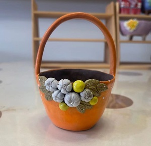 手工手捏花盆定制