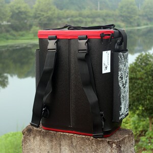 钓鱼双肩背包野钓渔具箱eva鱼护包多功能加厚硬壳耐磨防水钓鱼桶