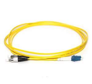fc-lc 单模光纤跳线 交换机光模块尾纤 小方头转圆口 单模双芯3米