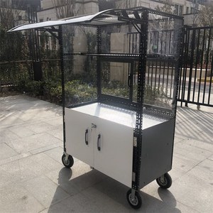 夜市摆摊折叠雨棚遮阳棚带门窗小推车章鱼小丸子凉皮凉卤菜小吃车