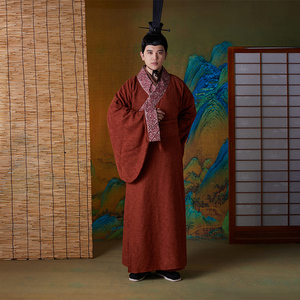 古装男汉服汉朝司马迁员外勾践文人古代老爷三国孙权戏服演出服装