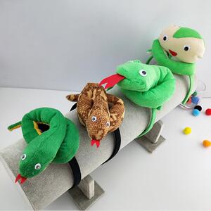 六一儿童表演幼儿演出头饰道具小动物头箍小青蛇发箍立体蛇三件套