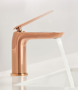 flova丰华玫瑰金色面盆龙头水龙头卫生间台上盆水龙头洗脸池水龙