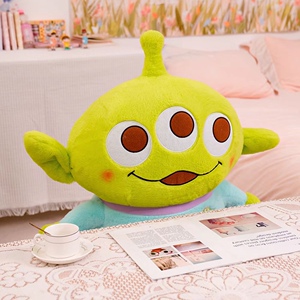 超萌卡通可爱三只眼睛仔毛绒小玩偶公仔女生陪睡儿童安抚娃娃礼物