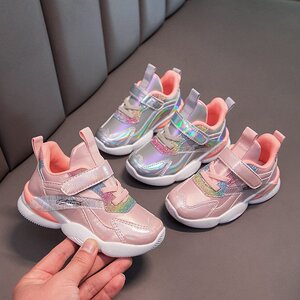 9春季8女童网鞋7软底6运动鞋5女孩穿4小学生12亮片老爹鞋10到13岁