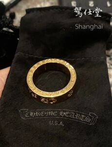 美国代购-chrome hearts 克罗心 22k黄金款  戒指 指环