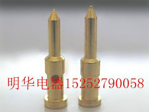 75-5-3 纯全铜镀金针 BNC视频接头 冷压 Q9压接线配件镀金针