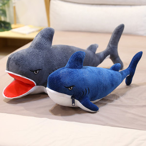小鲨鱼毛绒玩具大白鲨超软公仔布娃娃男生抱着睡觉的抱枕宝宝玩偶