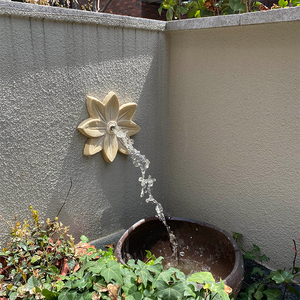 定制砂岩艺术喷泉 喷口景观饰口 店面装饰花板喷水口景墙装饰喷水