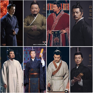 国家宝藏同款影视古装春秋战国汉服君主大臣棉麻秦朝宰相演出服装