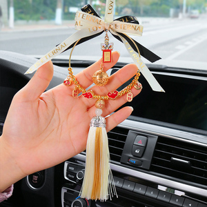 汽车挂件车内吊坠后视镜装饰品女士车载挂饰平安喜乐精致新款高档