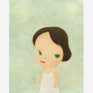 奈良美智 nara yoshitomo 最后的斗士 萌之朱雀绿苗  艺术纸版画