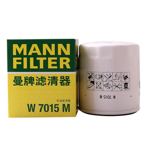 曼牌滤清器W7015M机油滤芯机油格适用福克斯蒙迪欧S80L XC60路虎