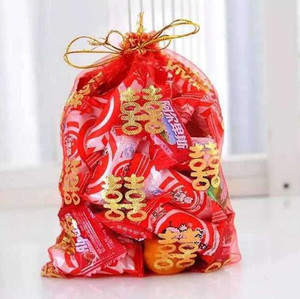 结婚大号喜糖袋子包糖包装袋创意中式回礼喜糖纱袋可装糖烟婚庆用