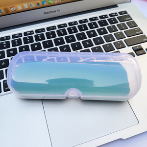简约加厚眼镜盒女韩国小清新复古个性优雅男生创意塑料透明眼睛盒