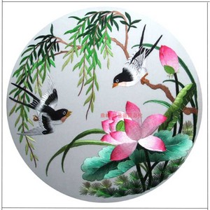 苏绣刺绣手工diy套件初学材料荷花鸳鸯花鸟自绣客厅挂画送教程