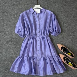亚麻混纺澳洲好牌高品质时尚休闲优雅减龄女士夏季亚麻连衣裙63-2