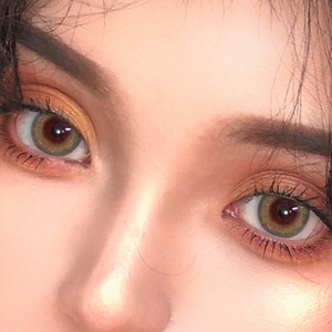 新品冰璃幻砂绿美瞳半年抛混血女小直径花房姑娘棕绿月日抛艾魅l