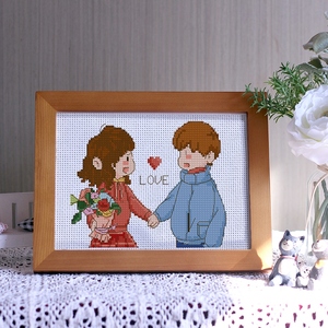 十字绣2021新款新手初学者小件系列爱情可爱情侣简单线绣送男朋友
