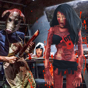 万圣节道具乳胶烂尸体酒吧鬼屋密室恐怖吓人女挂鬼断头鬼整蛊玩具