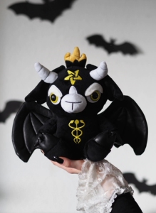 killstar正品哥特小山羊恶魔黑色玩偶公仔毛绒玩具