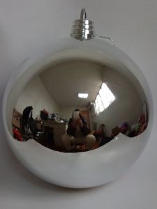 40cm圣诞球装饰品镜面球亮光亚光闪分电镀球彩球商场橱窗酒店晚会