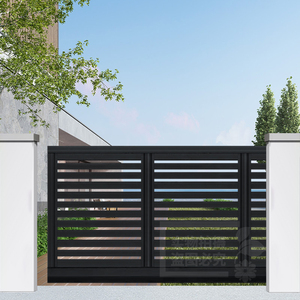 悬浮平移门工厂大门电动悬浮门铝合金围墙大门户外铝艺别墅庭院门