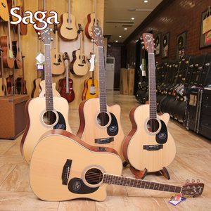 Saga sf700 800 GS700萨伽初学入门男女学生新手面单民谣吉他电箱
