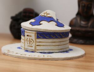 蒙古族特色羊毛毡制作蒙古包羊拐工艺品摆设玩具内蒙古特色工艺品