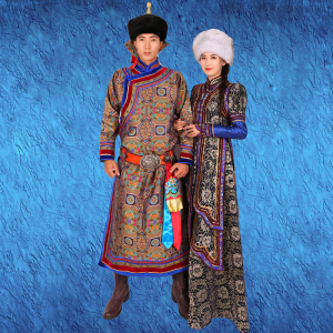 演出服蒙古袍幼儿舞蹈服民族风蒙族筷子舞表演服装男女童0人付款78