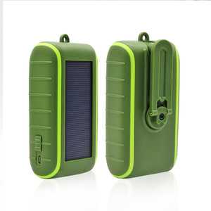 户外应急充电宝太阳能手摇移动充电宝 应急充电宝 USB手摇充电器
