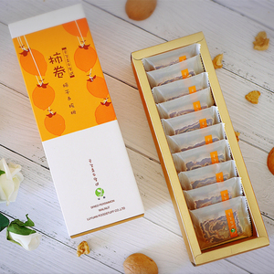 绿源柿卷 整箱4盒厂家直销 柿饼夹核桃 出口韩国软糯酥脆