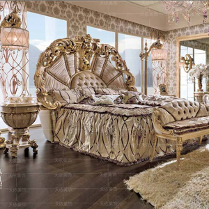 欧式宫廷奢华床实木