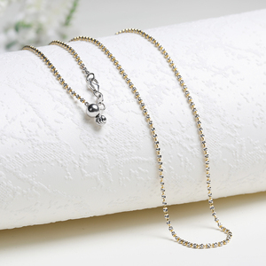 采石翁 意大利钻石流星项链 20寸 18k金黄可调节锁骨链子