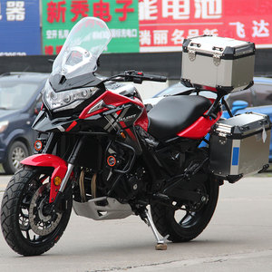摩枭拉力摩托车国四电喷400双缸水冷长途休旅机车摩旅整车