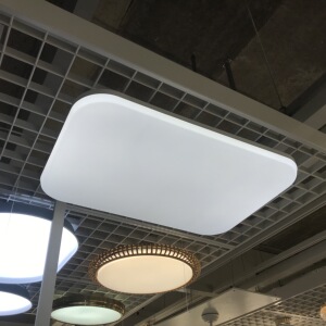 正品宜家家居巴适林 led吸顶灯 可调光的95 厘米客厅简约灯具入户