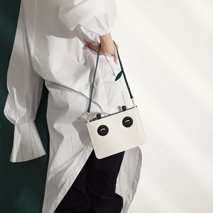 卧蚕熊猫手包包崧song的原创皮包2018新款头层牛皮时尚单肩斜挎包