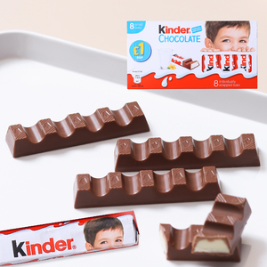 健达Kinder牛奶巧克力T8T4条装夹心朱古力生日六一儿童节礼物零食