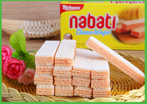 印尼丽芝士奶酪威化饼干 小包装58g nabati那巴提进口零食