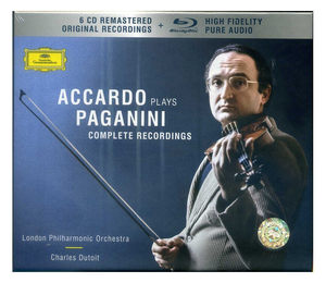 原装进口 阿卡多演奏 帕格尼尼小提琴协奏曲全集 美版6CD+BDA唱片