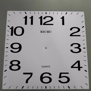 钟面换新大字清晰电子钟单换方形数字面纸手工DIY钟零件石英钟面