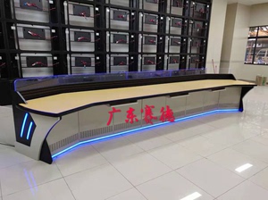 上海监控操作台 木制监控操作台监控中心调度台厂家深圳工作台